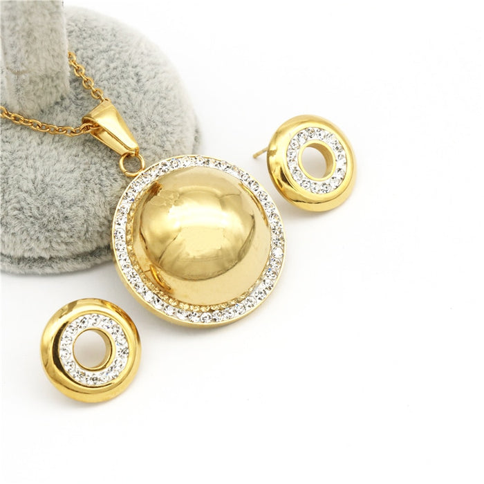 Round Crystal Jewelry Set