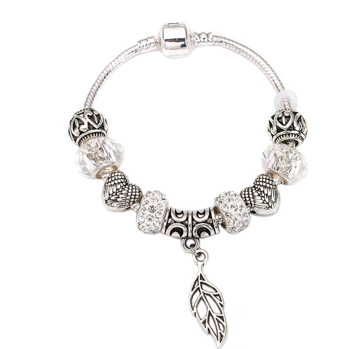 Maple Leaves Dangle Charm Bracelet