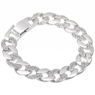 Buban Link Chain Crystal Bracelet