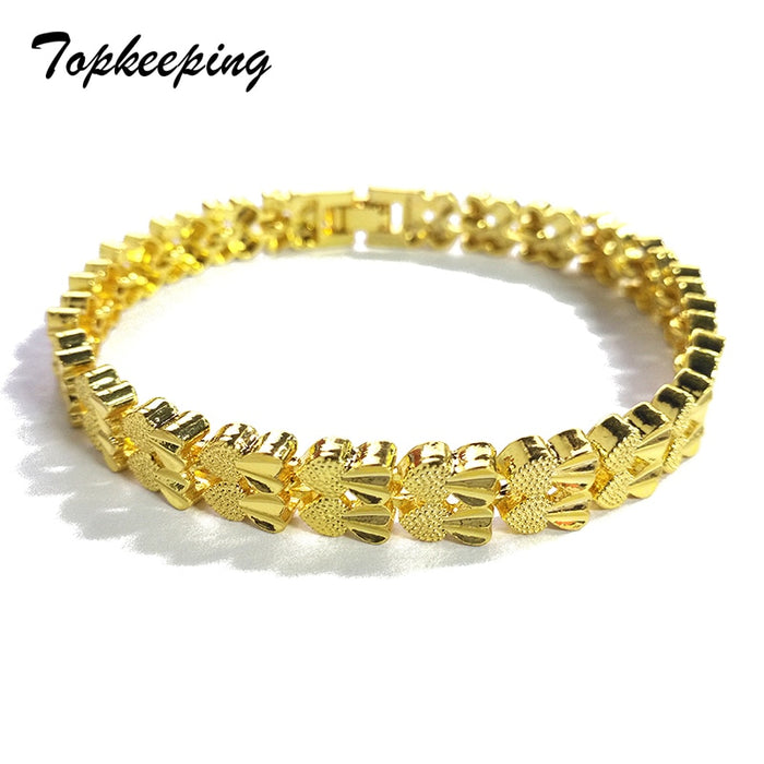 Luxury Double Heart Chain Bracelet