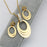 Stainless Steel Gold Color Jewelry Set