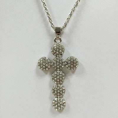 Rhinestone Big Cross Pendant