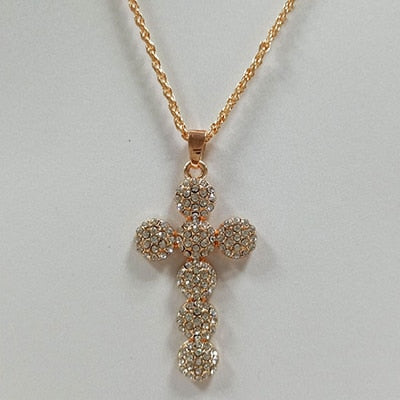 Rhinestone Big Cross Pendant