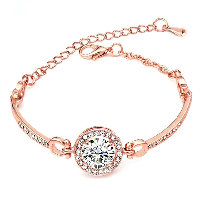 Silver Solid Color Heart Hollow Out Bracelet