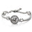 Silver Solid Color Heart Hollow Out Bracelet