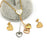 Gold Color Heart Shape Jewelry Set