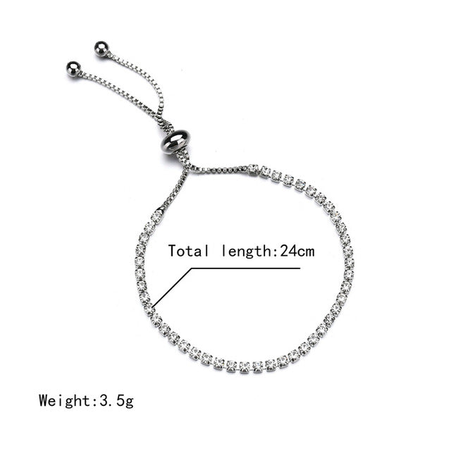 Silver Solid Color Heart Hollow Out Bracelet