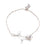 Silver Solid Color Heart Hollow Out Bracelet