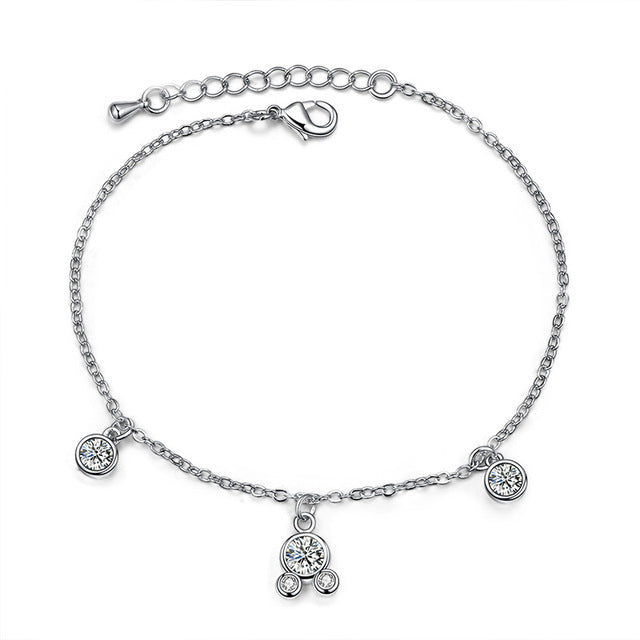 Silver Solid Color Heart Hollow Out Bracelet