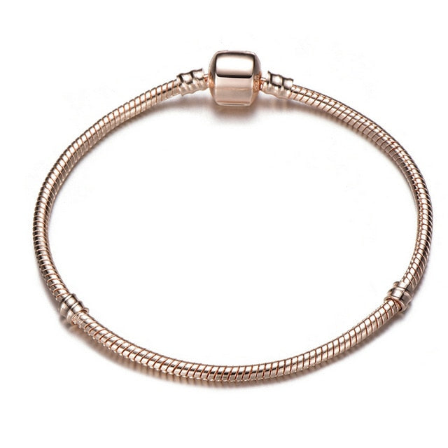 Snake Chain Charm Bracelet