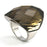 Stainless Steel Crystal Stone Ring
