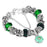 Snake Chain & Murano Glass Beads Pandora Bracelet