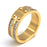 Crystal Rows Stainless Steel Ring