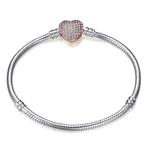 Heart Snake Chain Pandora Bracelet
