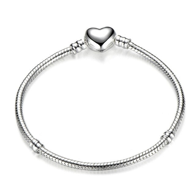 Heart Snake Chain Pandora Bracelet