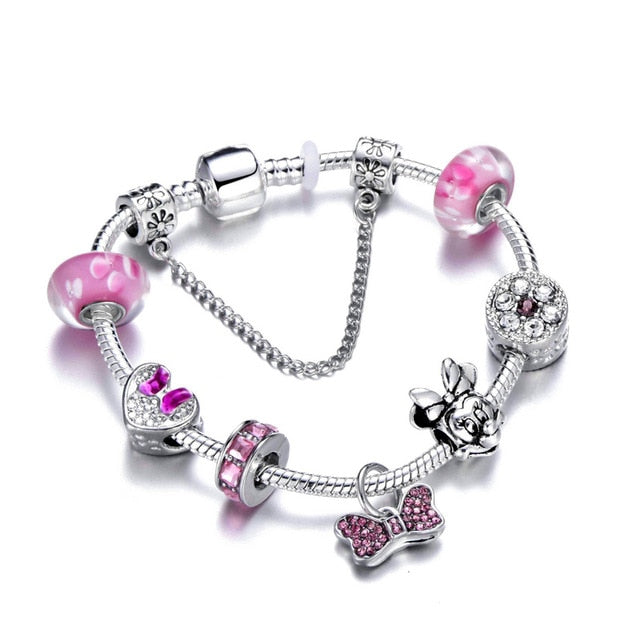 Love Heart Key and Lock Pandora Bracelet