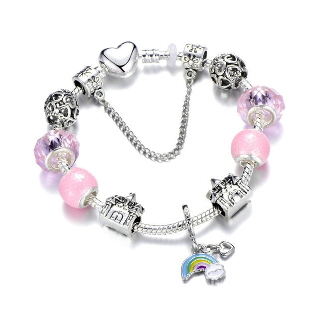 Love Heart Key and Lock Pandora Bracelet