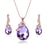 Gem Water Drop Jewelry Set