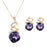 Rhinestone Spiral Water Drop Jewelry Set