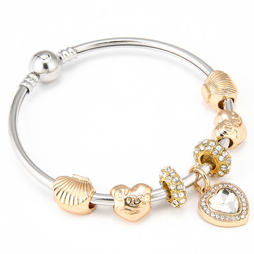 Gold Color Shell Pandora Bracelet