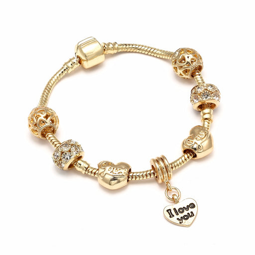 Gold Color Charm Pandora Bracelet
