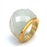 Stainless Steel Crystal Ring