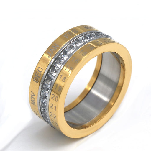 Middle Silver Brand Ring