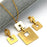 Gold Color Stainless Steel Jewelry Set