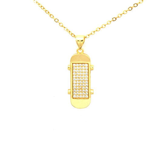 Zircon Gold Color Necklace
