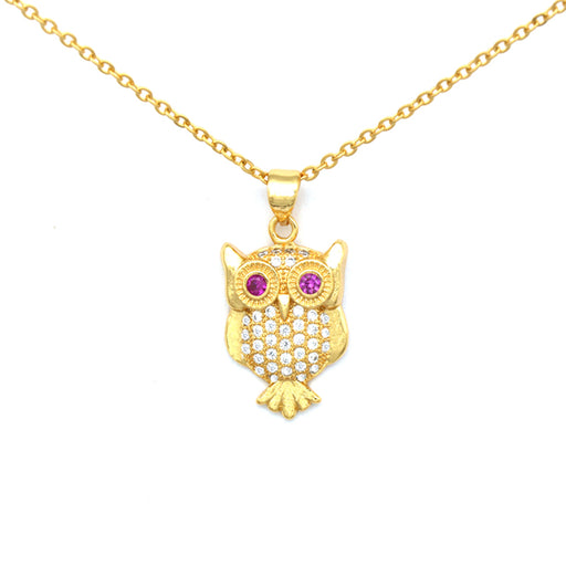 Owl Crystal Aolly Necklace