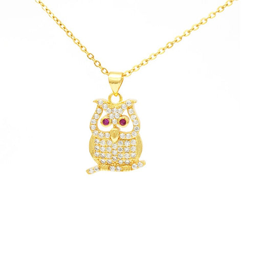 Owl Crystal Aolly Necklace