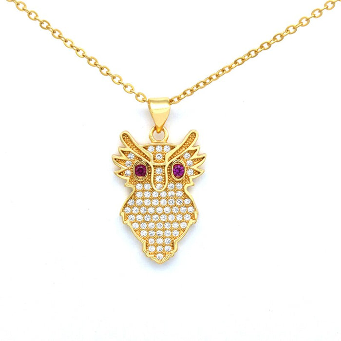Zircon Dragon Crystal Aolly Necklace