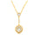Zircon Round Crystal Necklace
