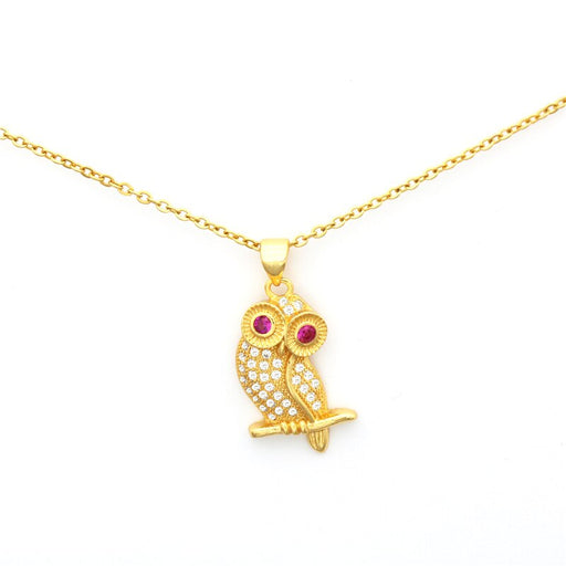 Owl Crystal Aolly Necklace
