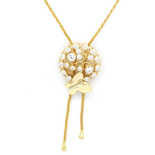 Zircon Gold-Color Necklace