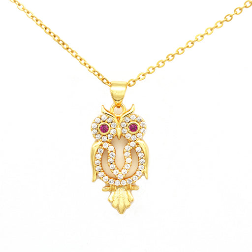 Owl Crystal Necklace