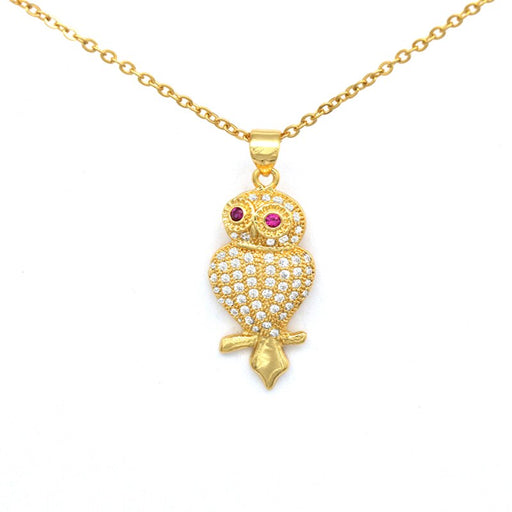 Owl Crystal Aolly Necklace
