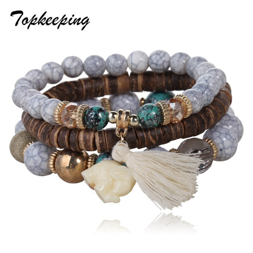 Boho Ethnic Style Mix Beaded Bracelet