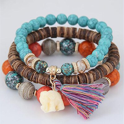 Boho Ethnic Style Mix Beaded Bracelet