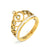 Crystal Heart Crown Ring