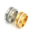Zircon Gold Stainless Steel Ring