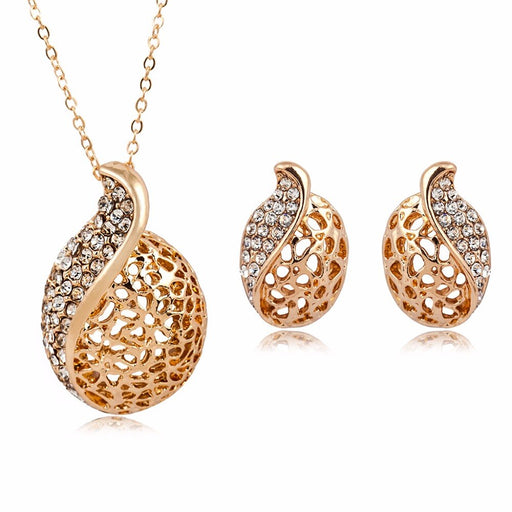 Gold Color Vintage Jewelry Set